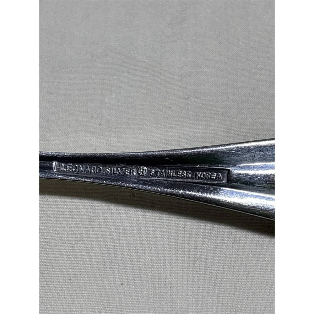 Leonard‎ Silver R Stainless Boston Bead Tsp &Tbsp